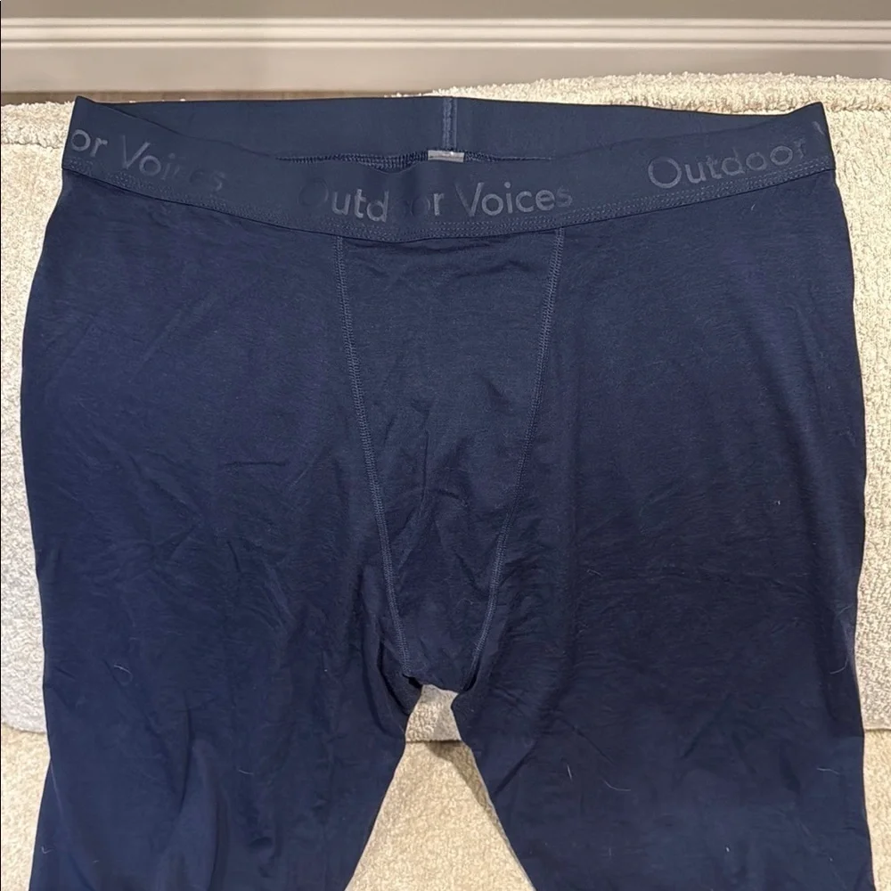 NWOT Outdoor Voices Men's Navy long Johns XL